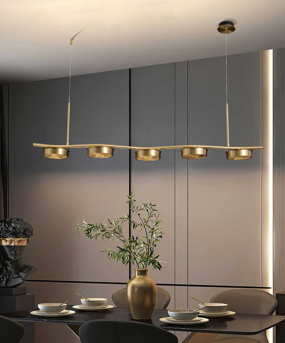 Aureus moderne kroonluchter van messing