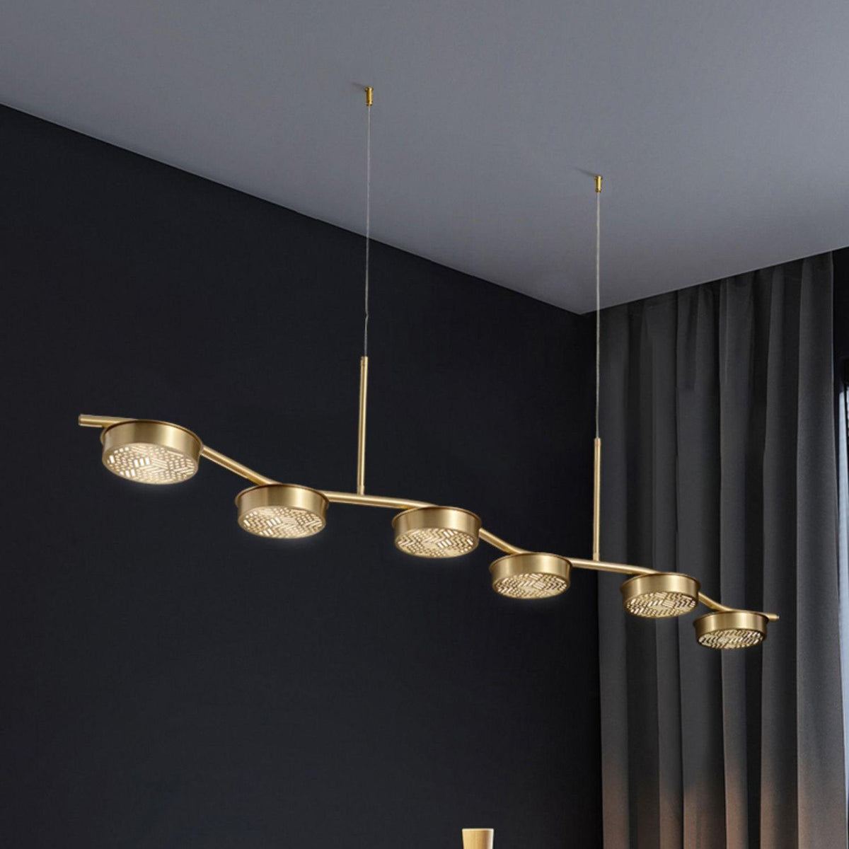 Aureus moderne kroonluchter van messing