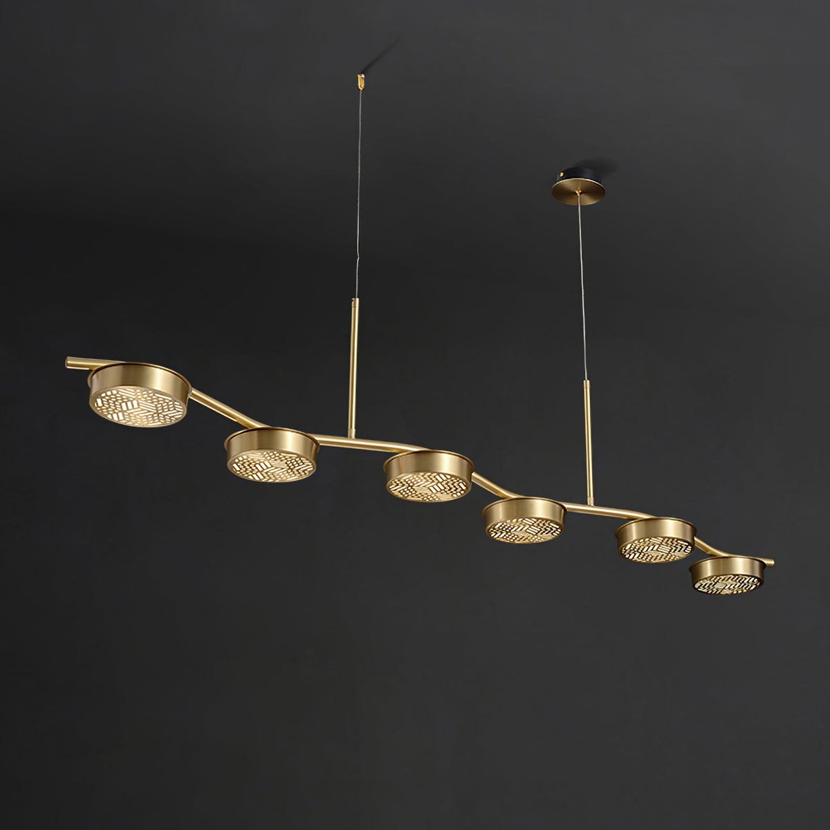 Aureus moderne kroonluchter van messing