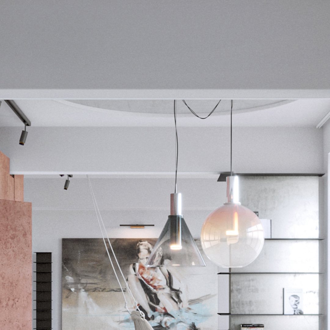 Aeris Minimalistische hanglamp van glas