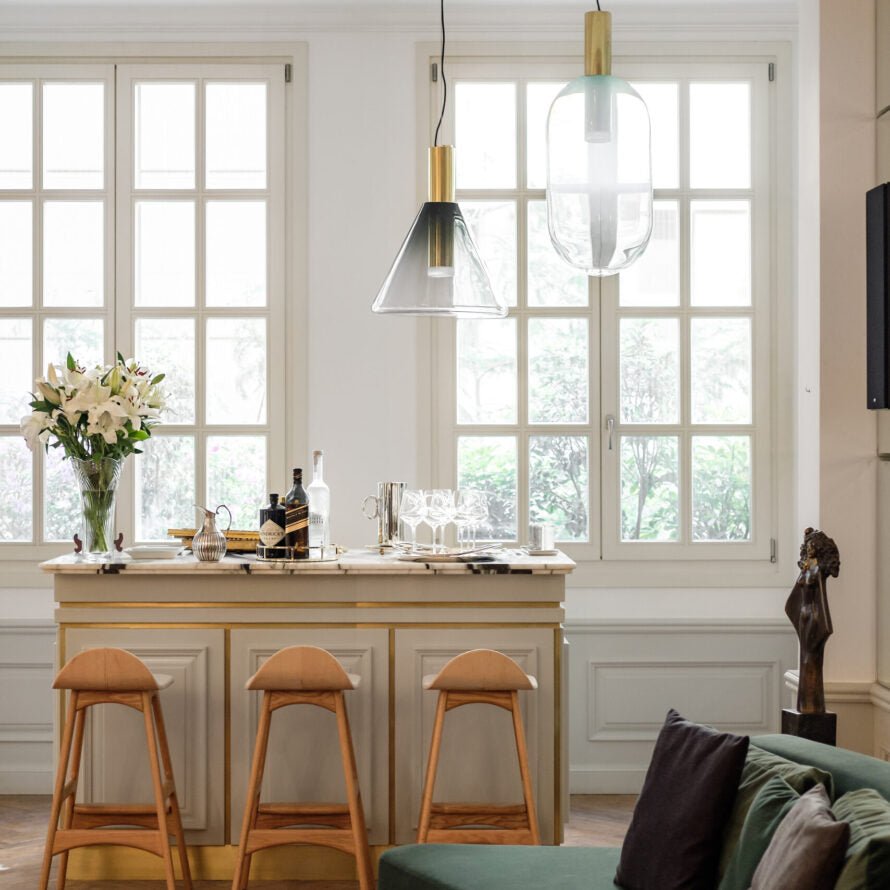 Aeris Minimalistische hanglamp van glas