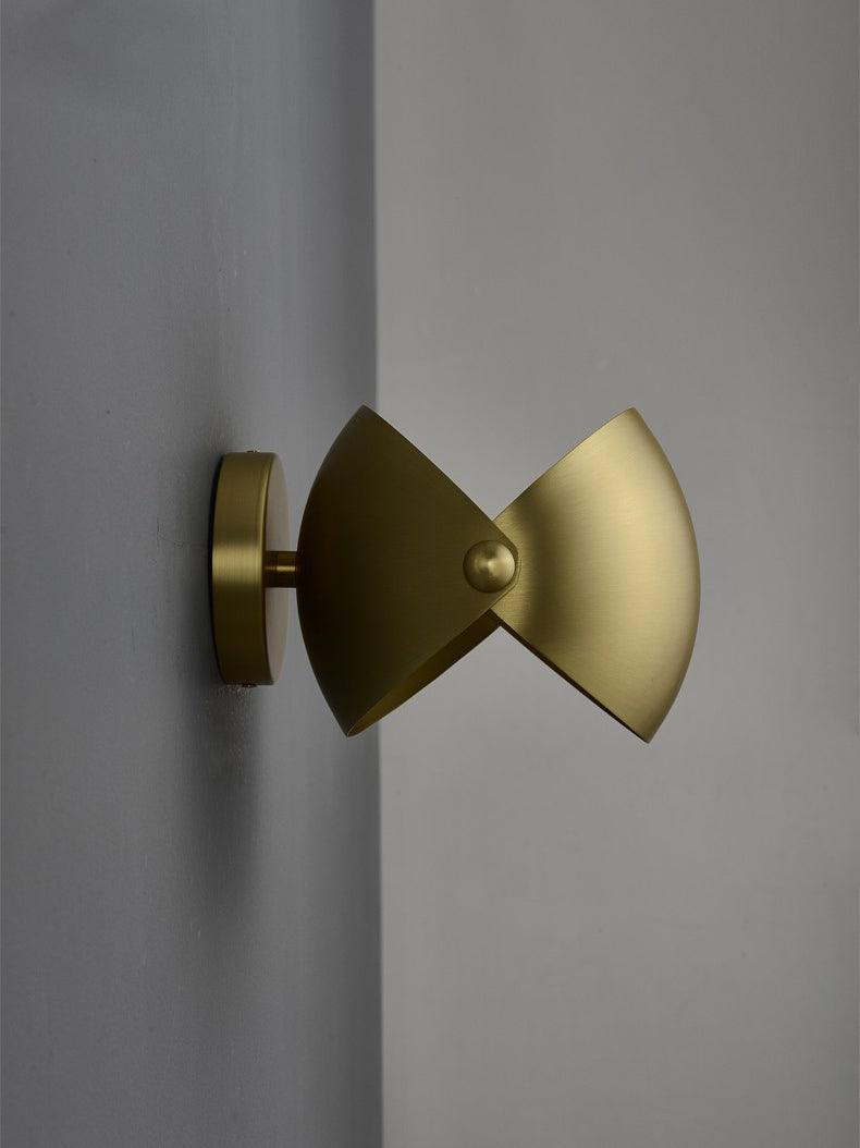 Casirette elegante wandlamp in messing