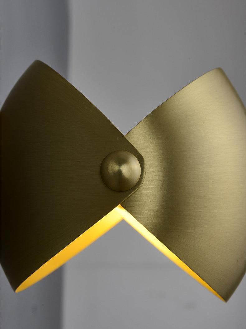 Casirette elegante wandlamp in messing