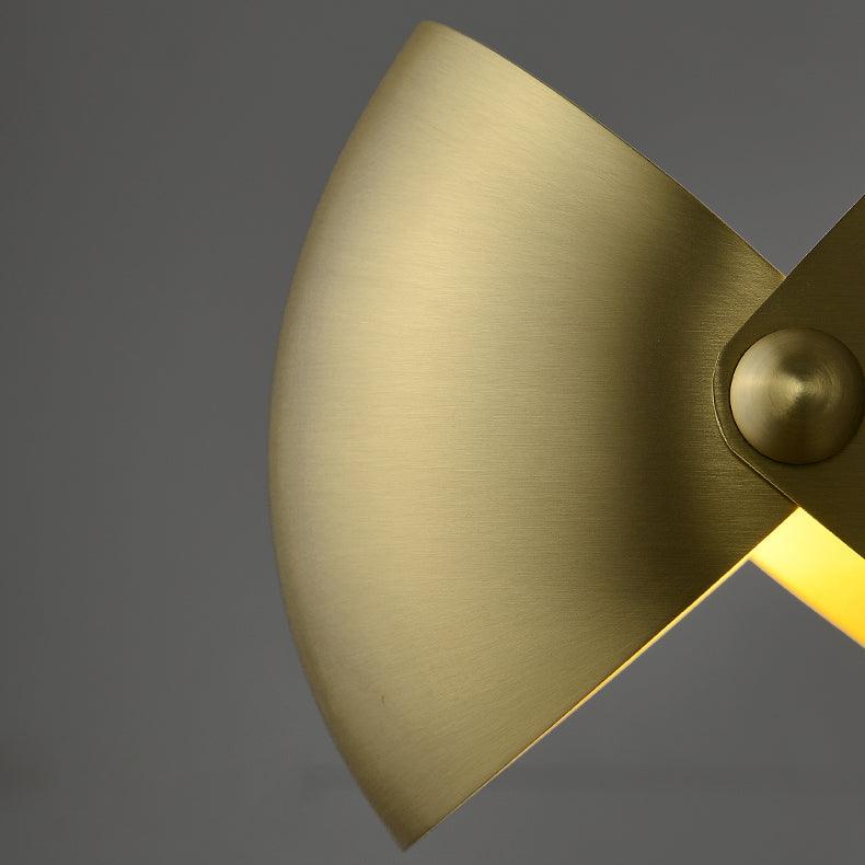 Casirette elegante wandlamp in messing