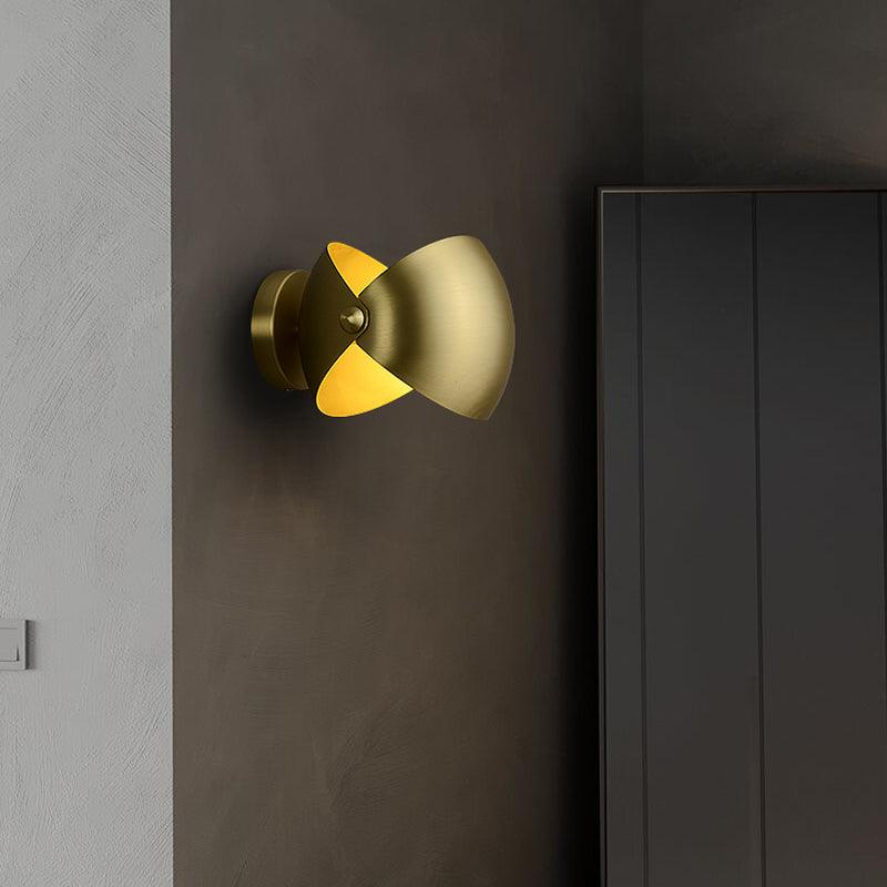 Casirette elegante wandlamp in messing