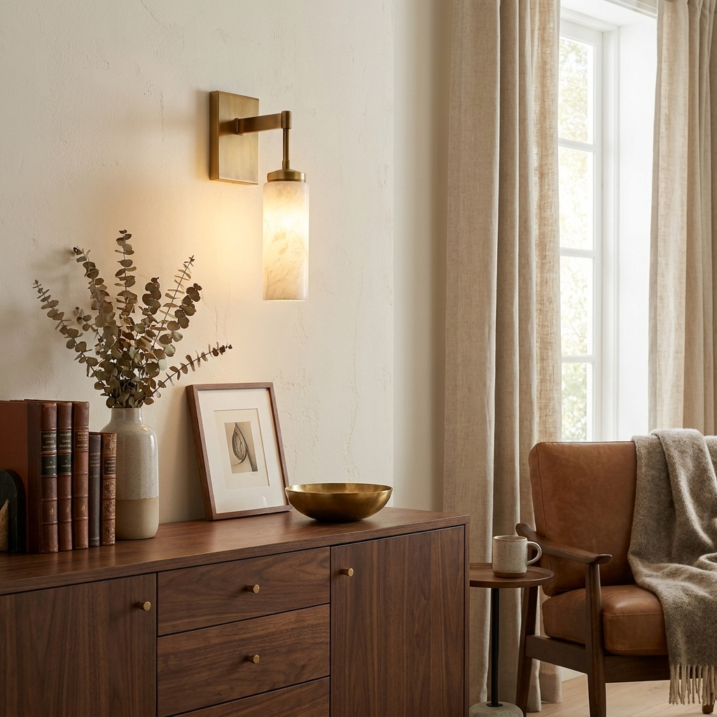 Mardenstone Albasten wandlamp