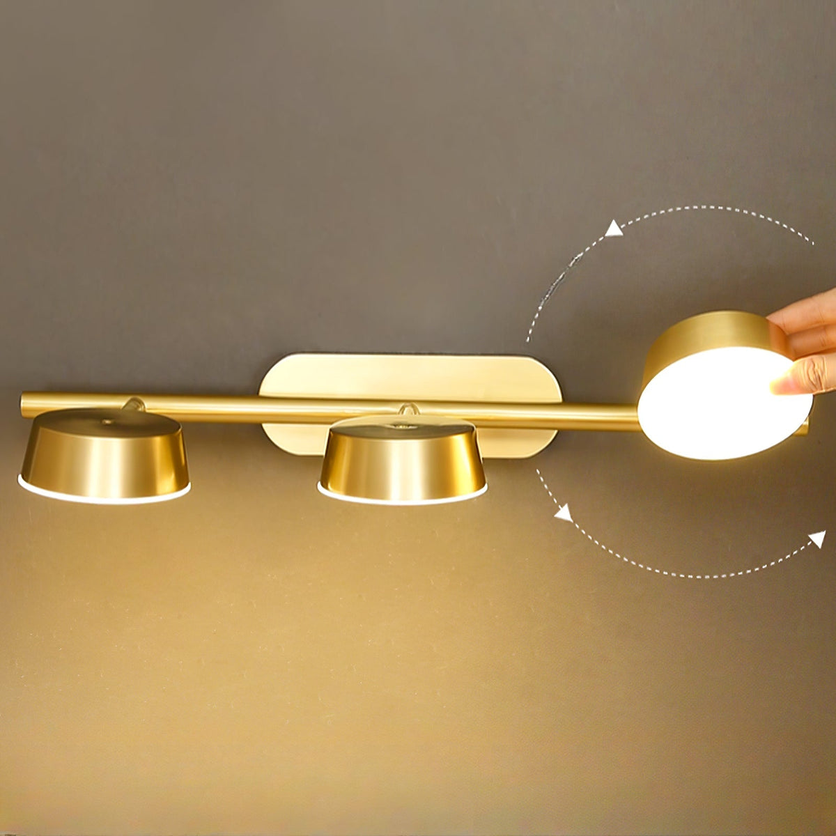 Xara Premium elegantie Vanity wandlamp van messing