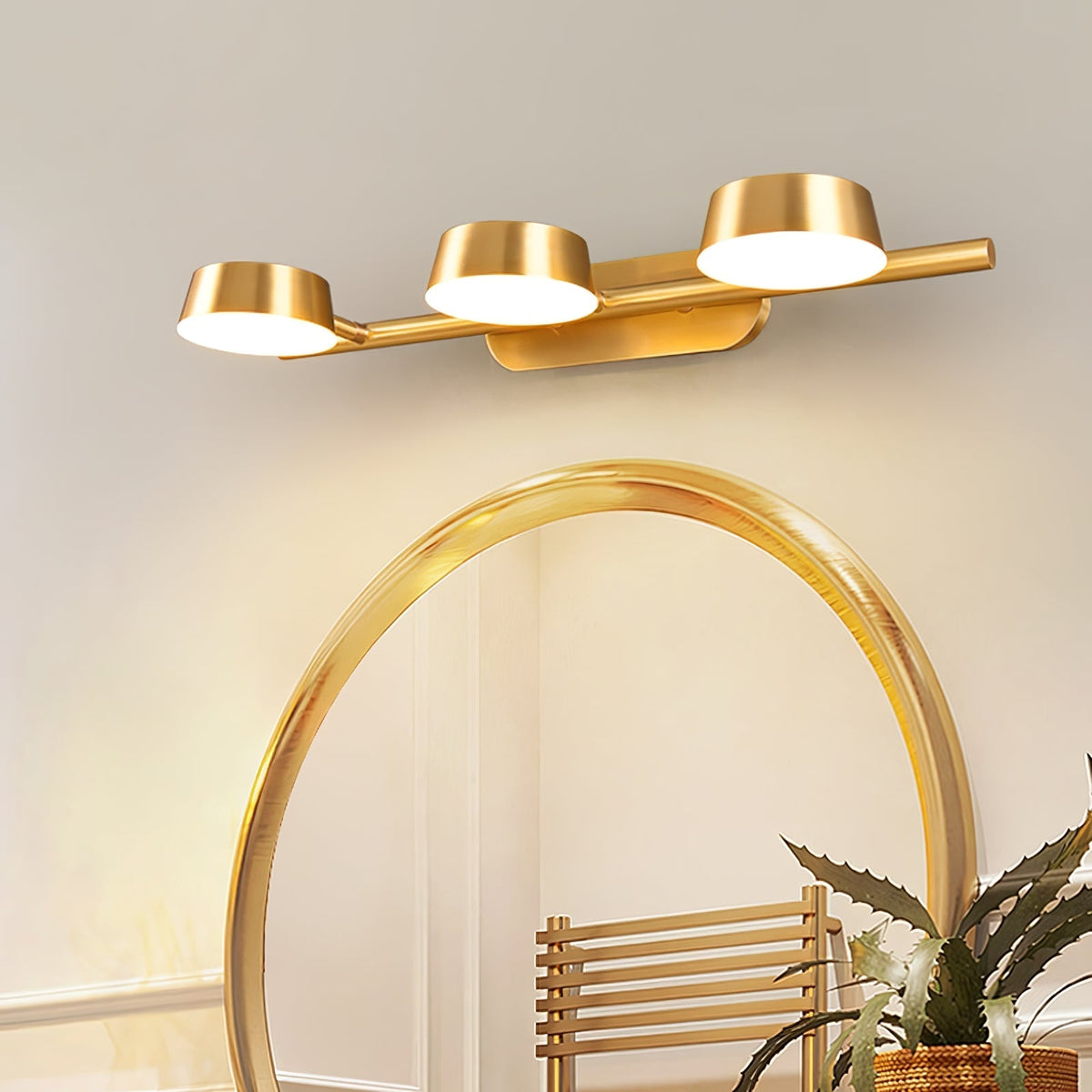 Xara Premium elegantie Vanity wandlamp van messing