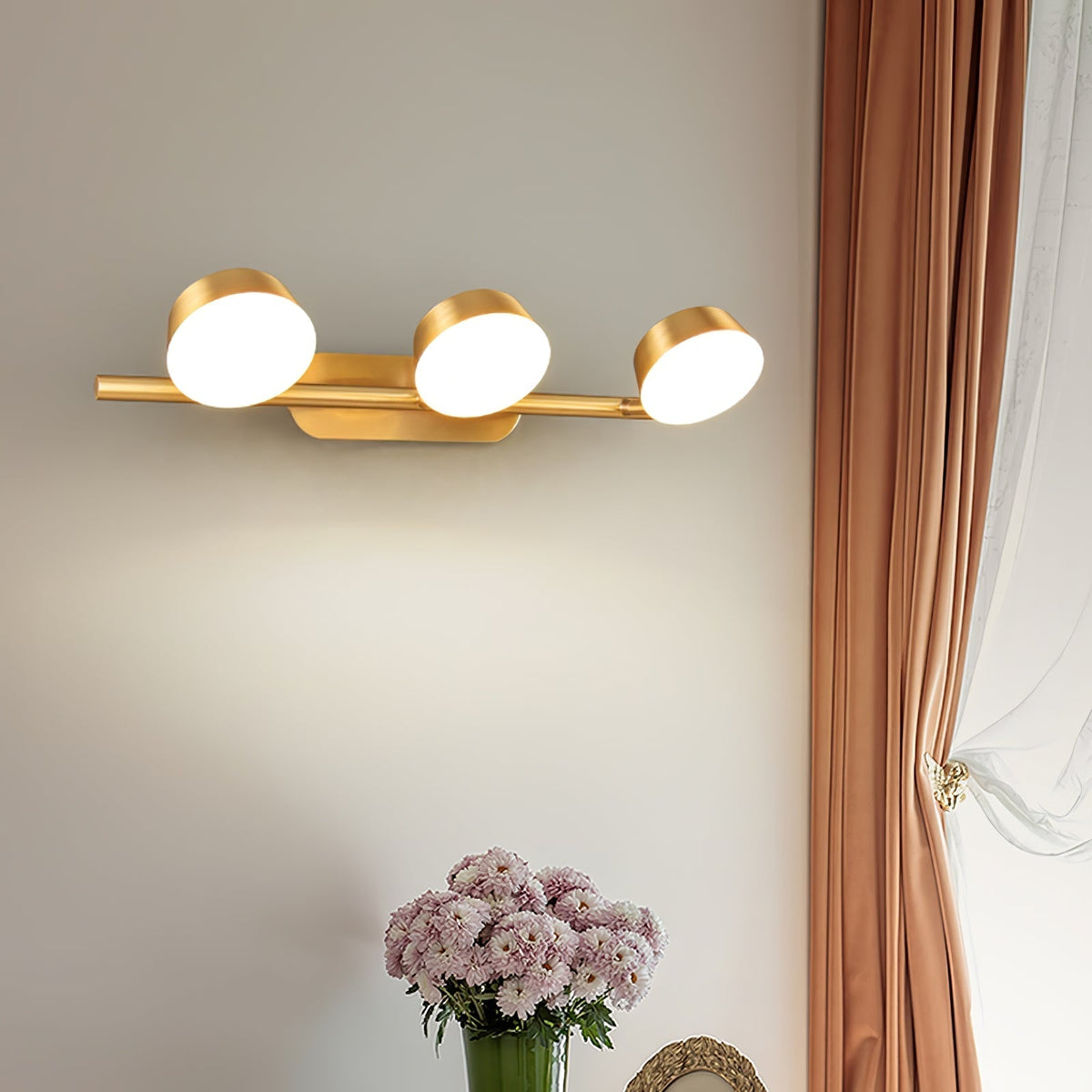 Xara Premium elegantie Vanity wandlamp van messing