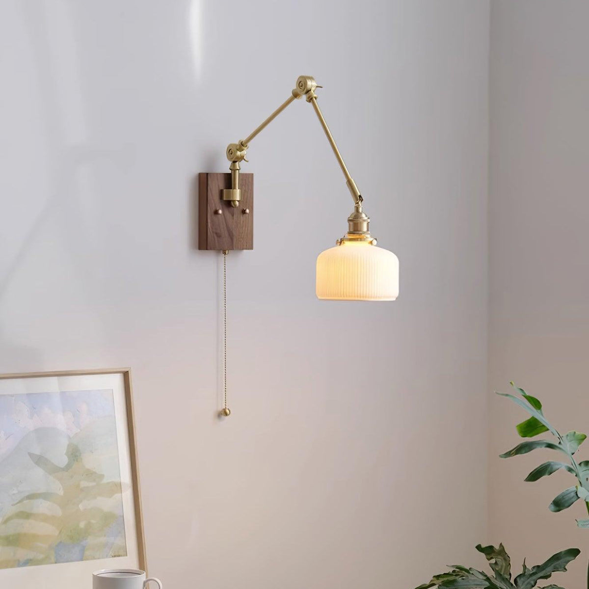 Vetra Vintage verstelbare wandlamp met schuifarm