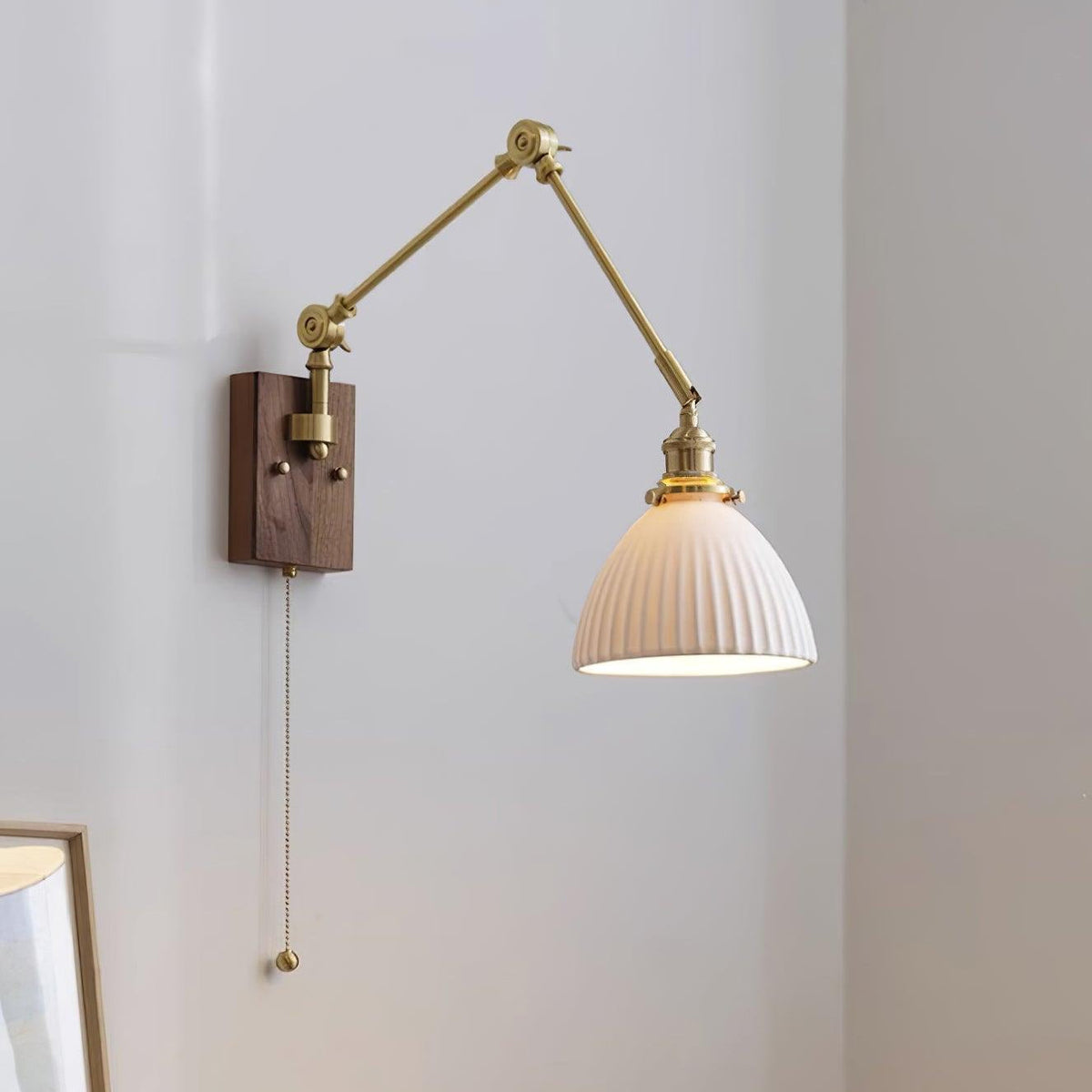 Vetra Vintage verstelbare wandlamp met schuifarm