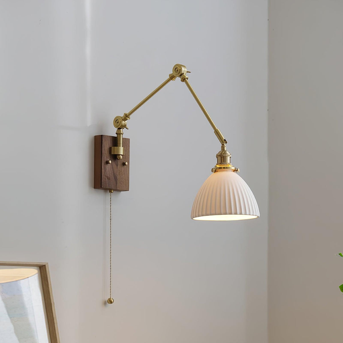 Vetra Vintage verstelbare wandlamp met schuifarm
