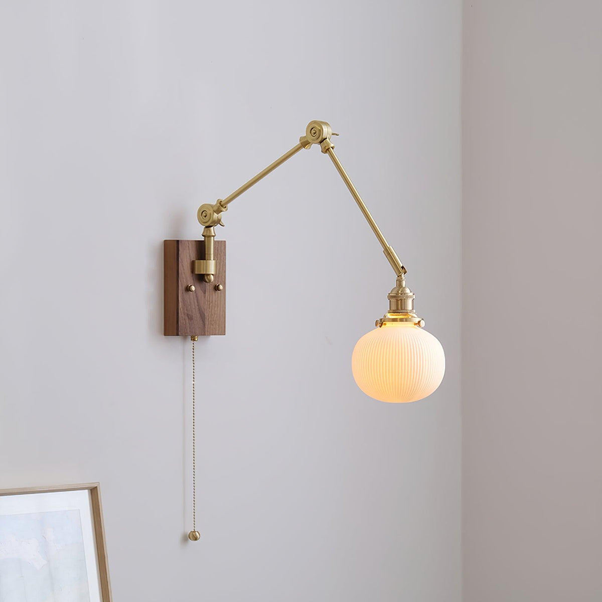 Vetra Vintage verstelbare wandlamp met schuifarm