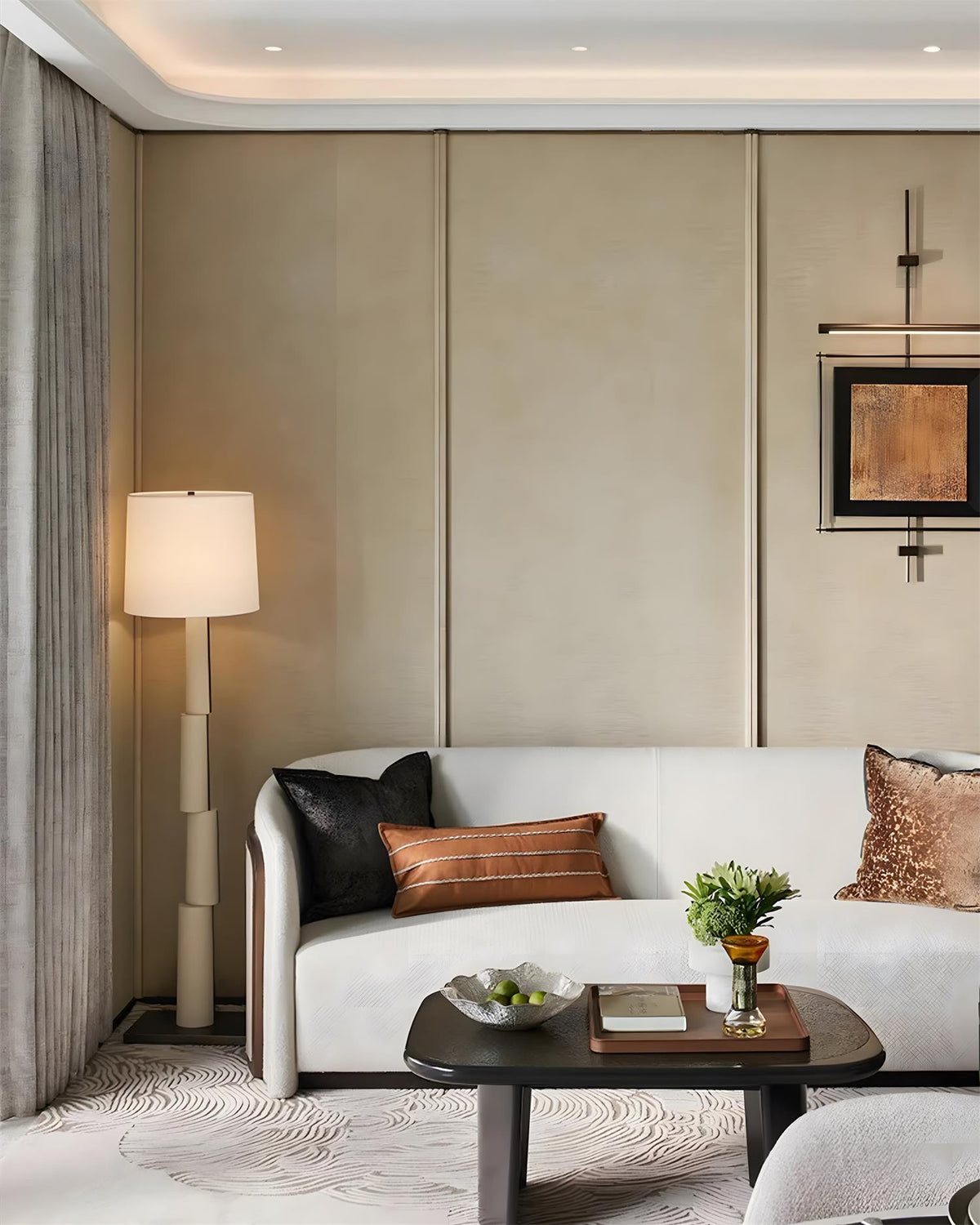 Tate vloerlamp in blokstijl