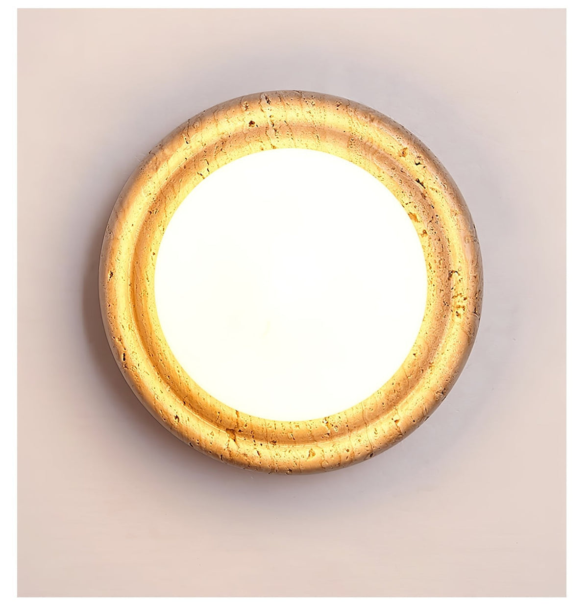 Valuella Travertin Bolvormig Wandlamp / Plafondlamp
