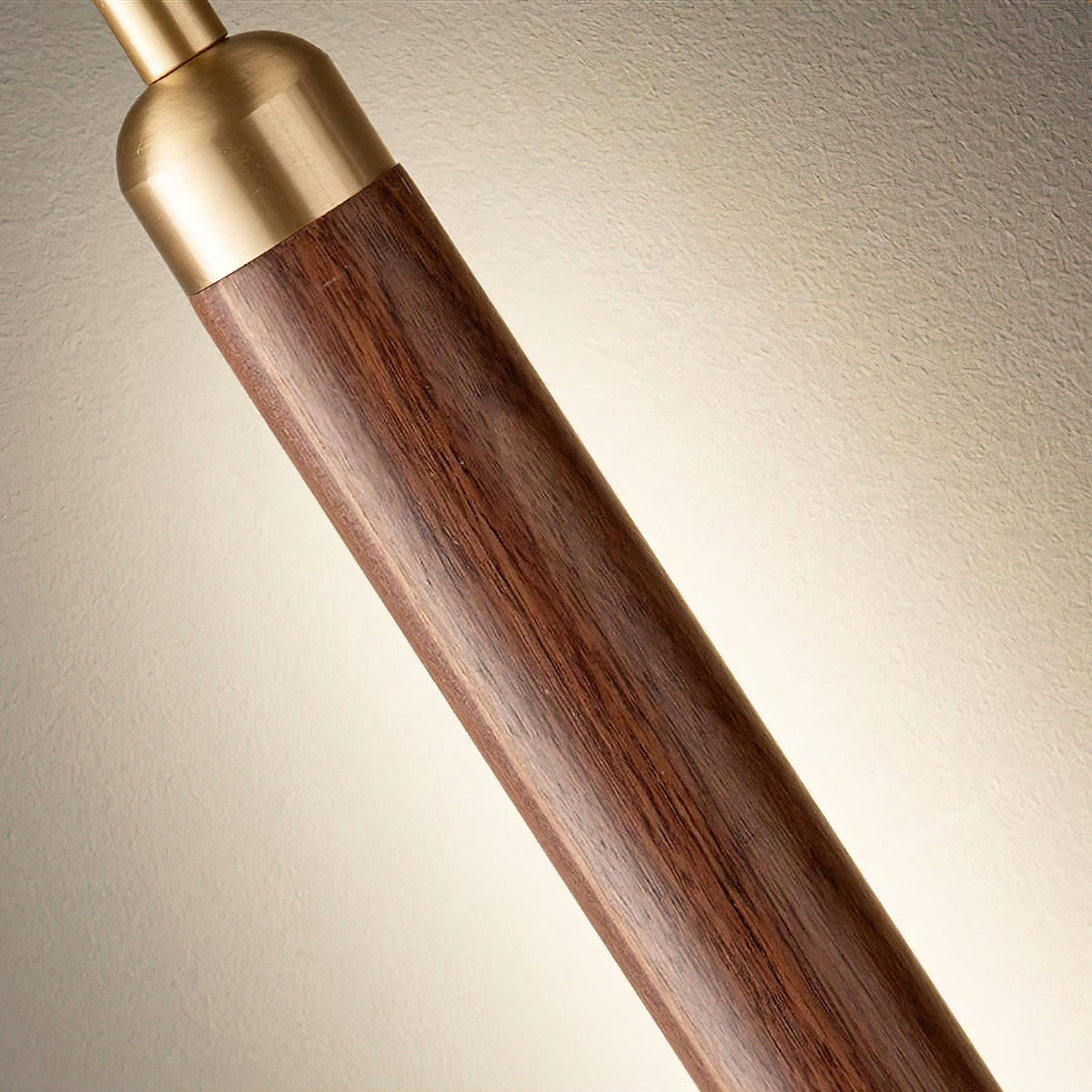 Kyoto walnoothout messing lineaire hanglamp