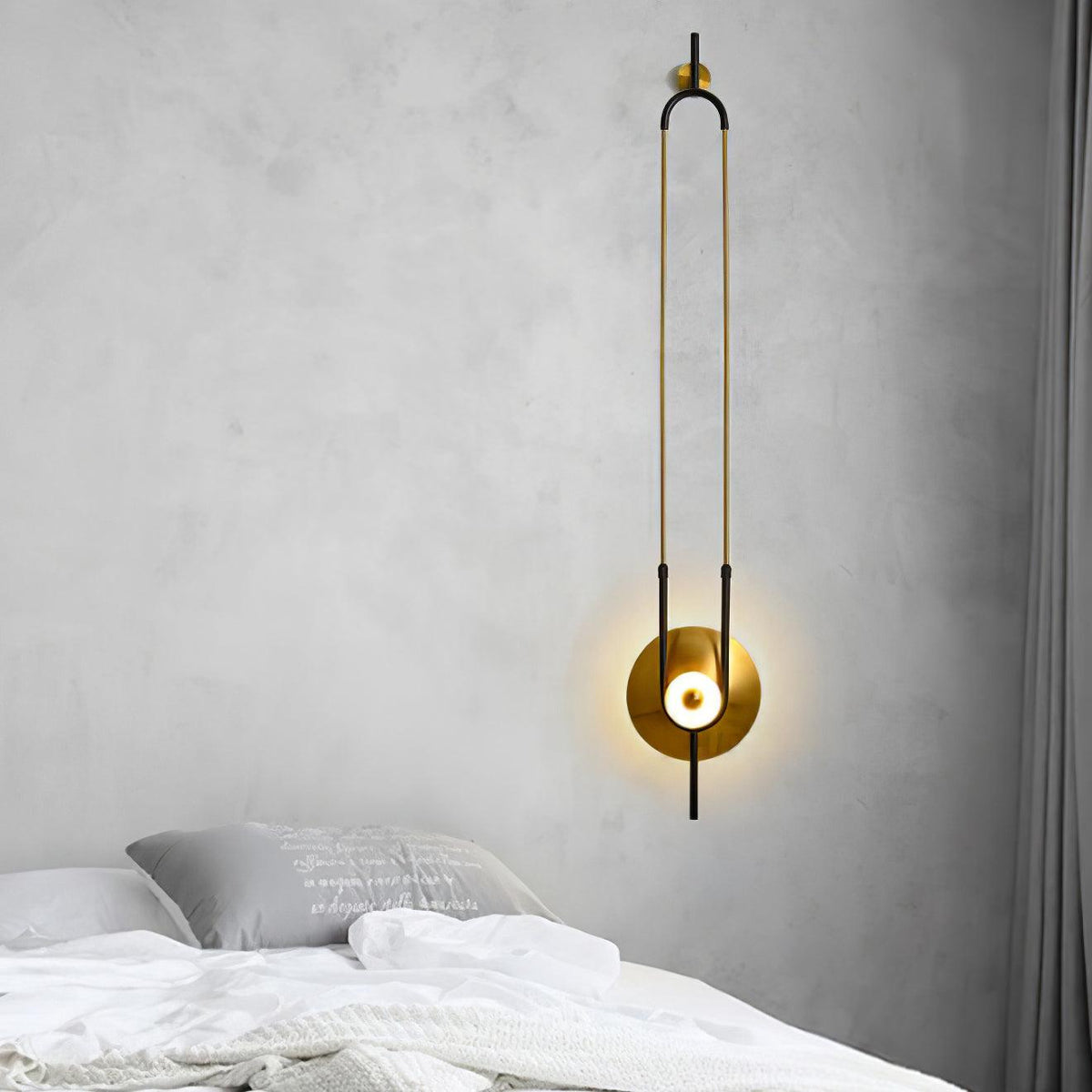 Ivory modern Minimalistisch ring Marmer Wandlamp