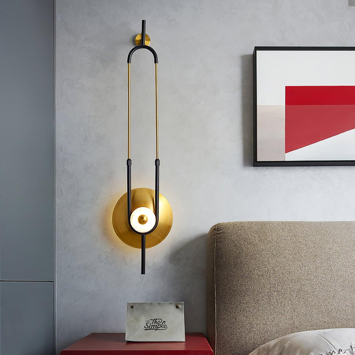Ivory modern Minimalistisch ring Marmer Wandlamp