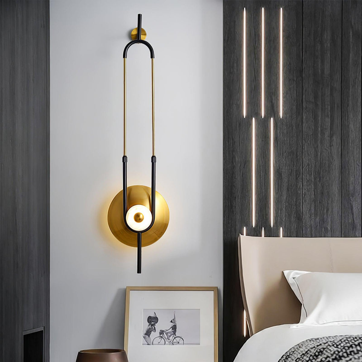Ivory modern Minimalistisch ring Marmer Wandlamp