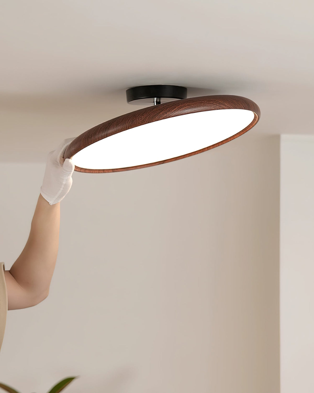 Aira Oval Semi-Flush plafondlamp