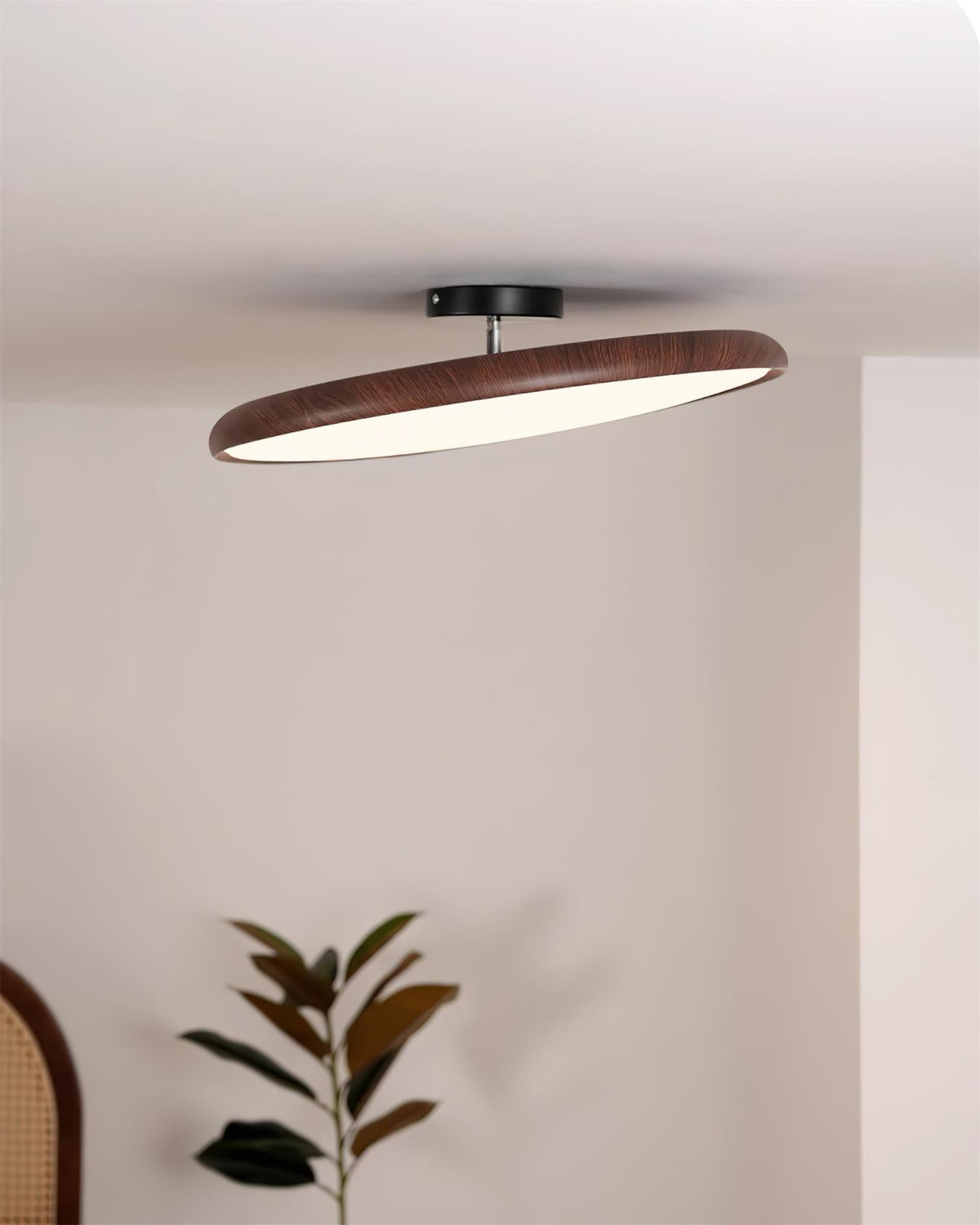 Aira Oval Semi-Flush plafondlamp