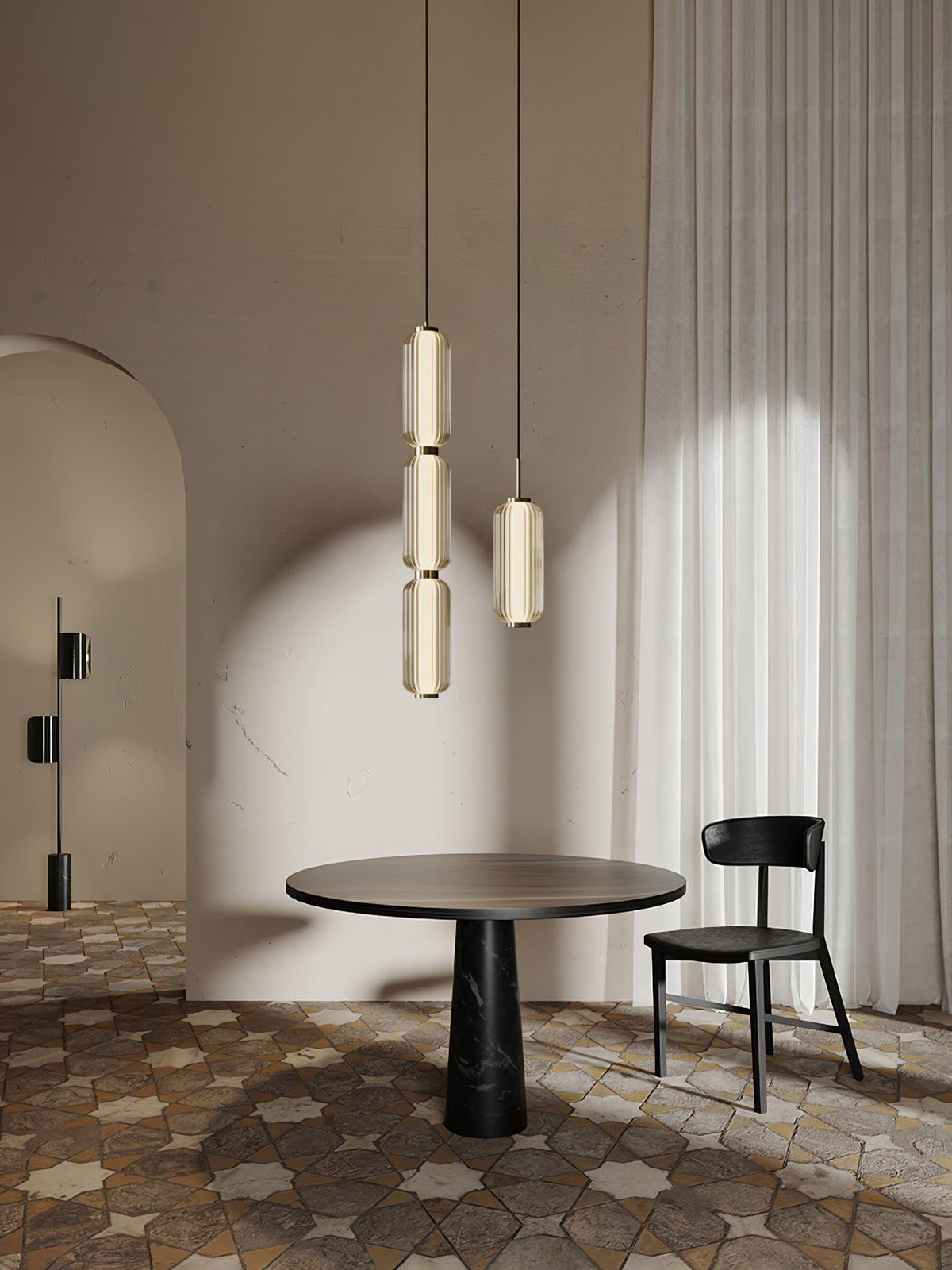 Cylindra Moderne hanglamp van glas