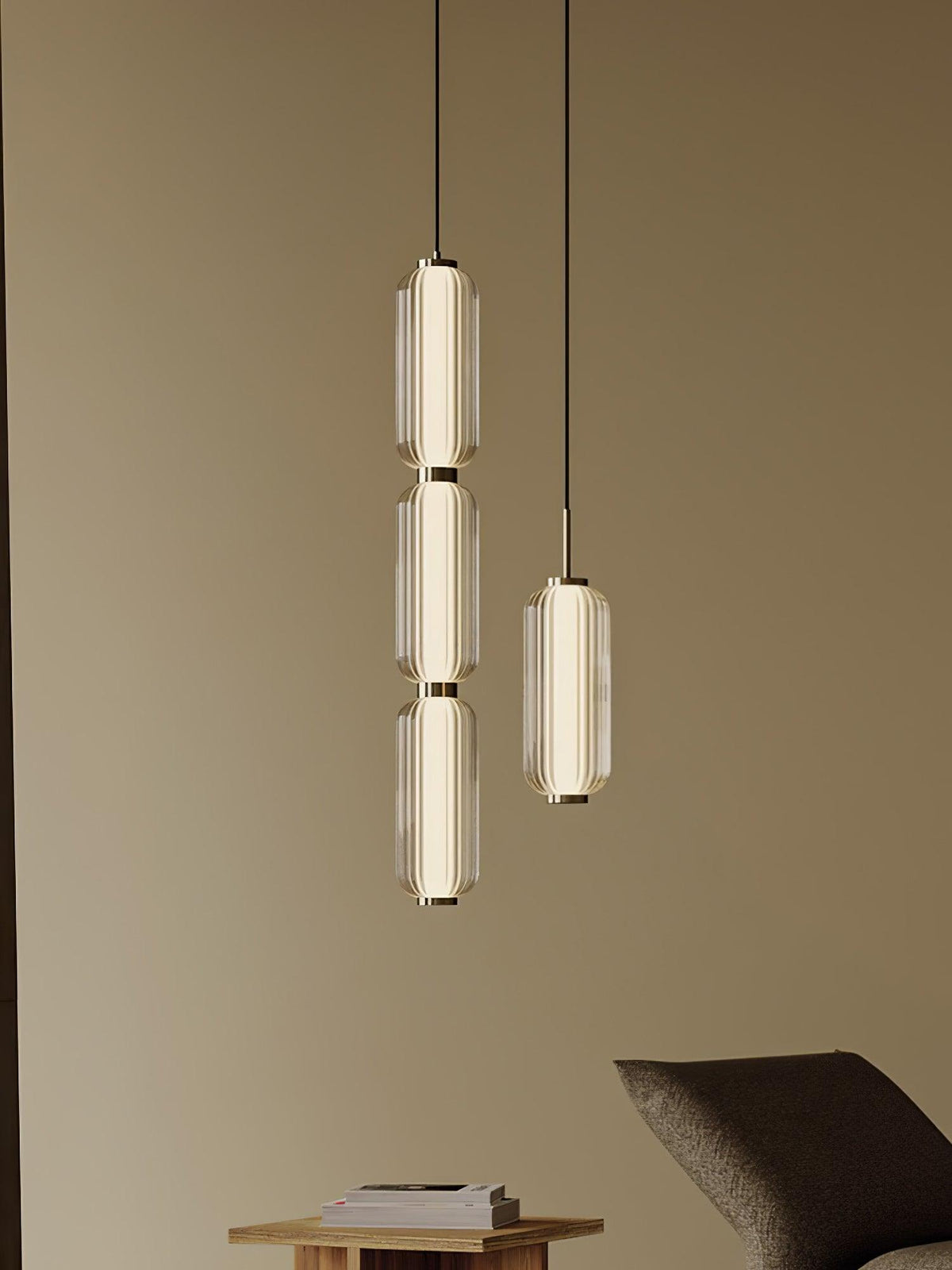 Cylindra Moderne hanglamp van glas