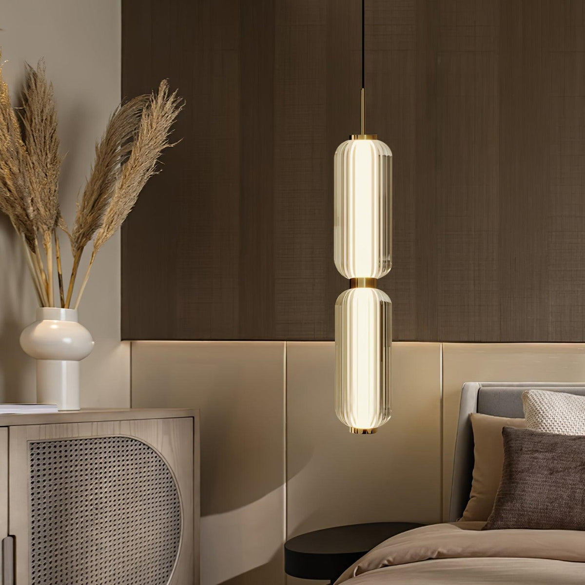 Cylindra Moderne hanglamp van glas