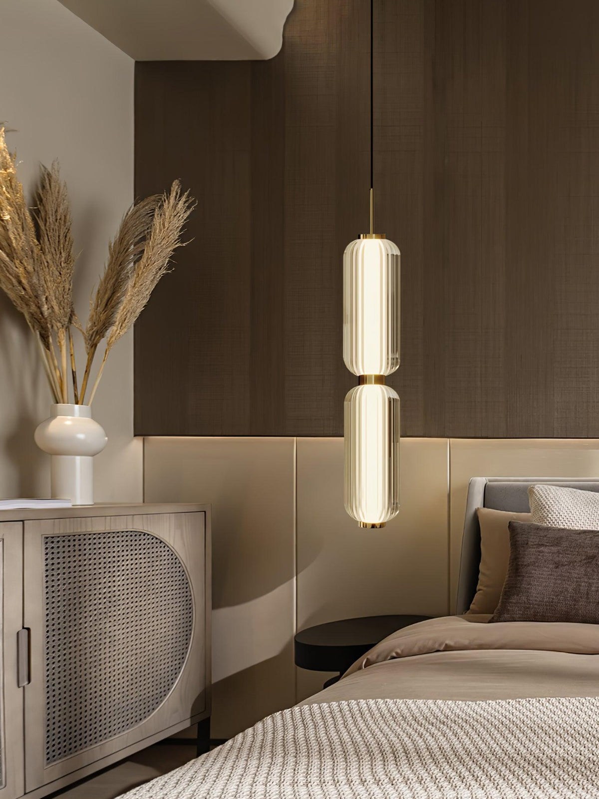 Cylindra Moderne hanglamp van glas