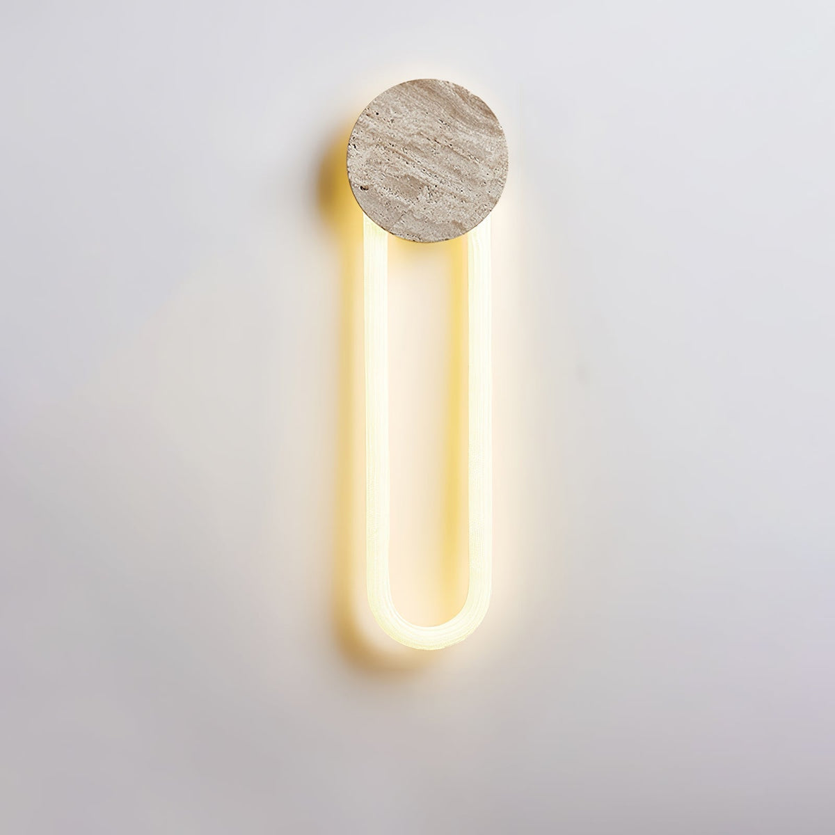 Mysolel Geel travertin wandlamp