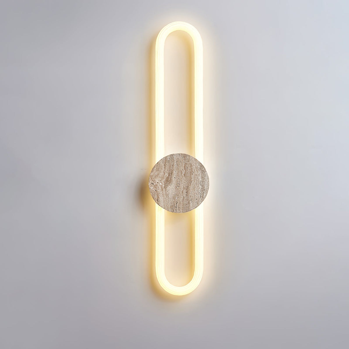Mysolel Geel travertin wandlamp