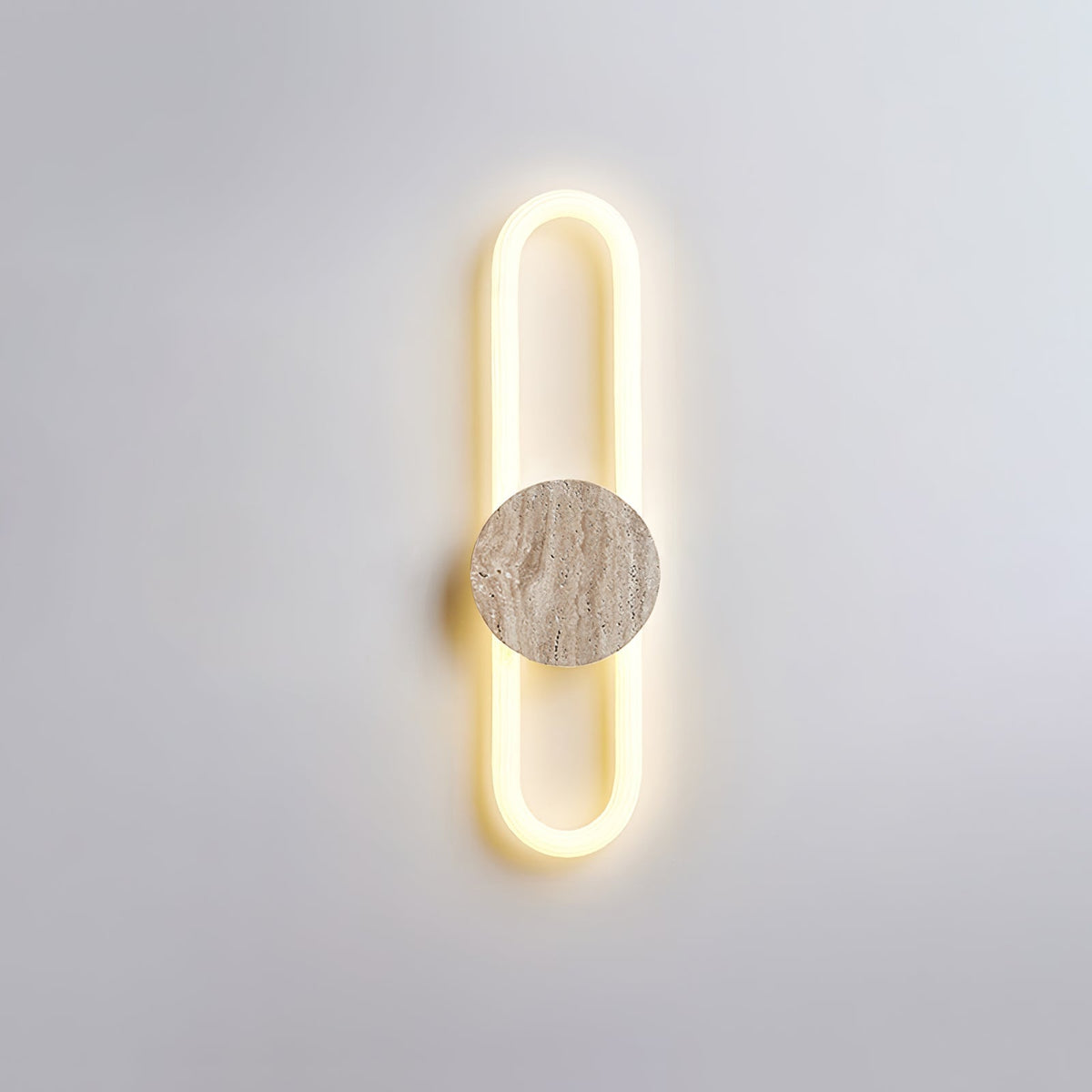 Mysolel Geel travertin wandlamp