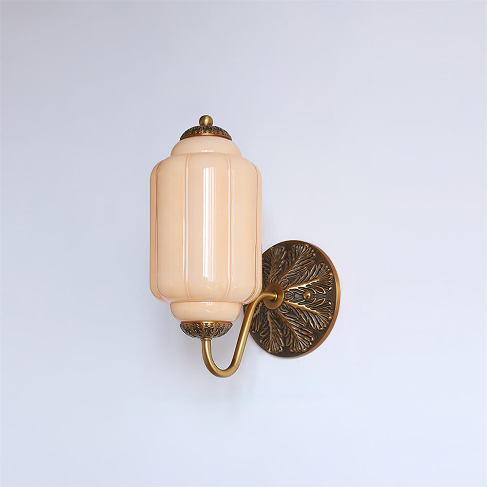 Melvane Vintage roze glazen wandlamp