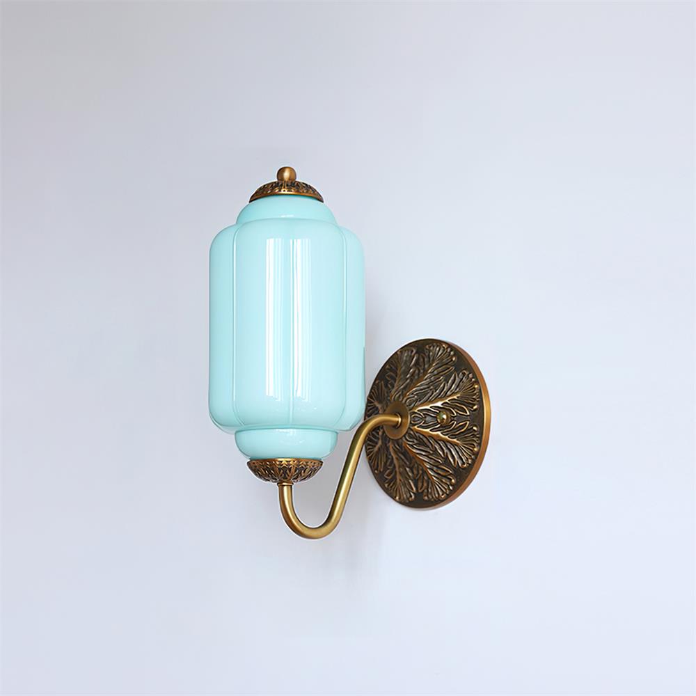 Melvane Vintage roze glazen wandlamp