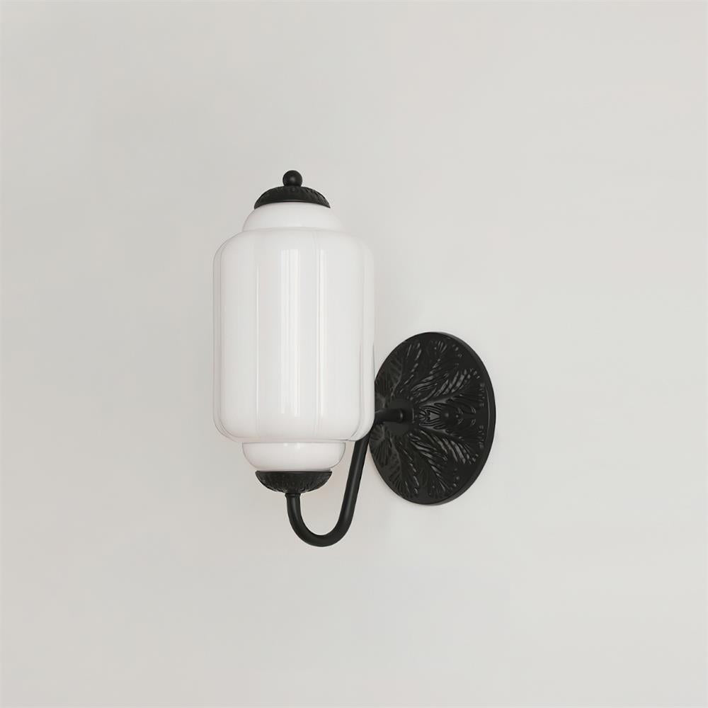 Melvane Vintage roze glazen wandlamp