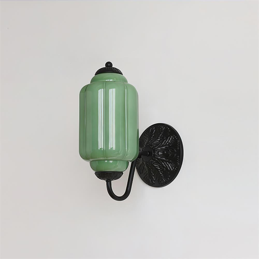 Melvane Vintage roze glazen wandlamp
