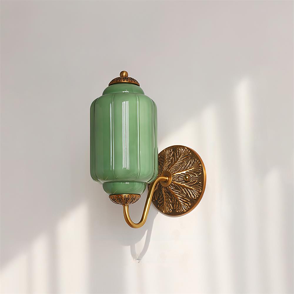 Melvane Vintage roze glazen wandlamp