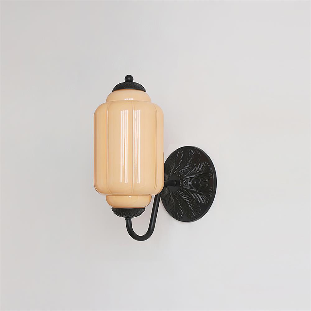 Melvane Vintage roze glazen wandlamp