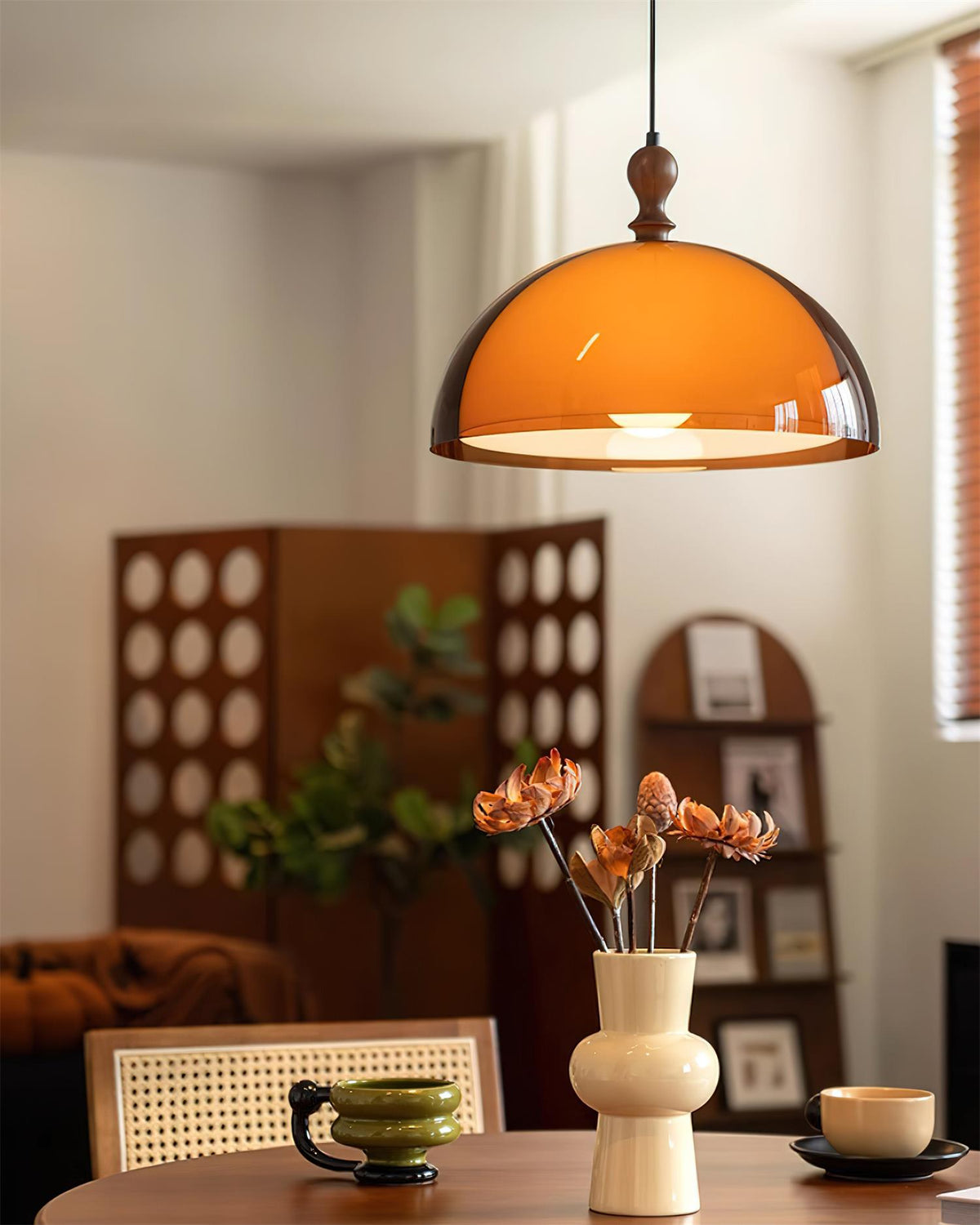 Daro Amber koepelvormige hanglamp