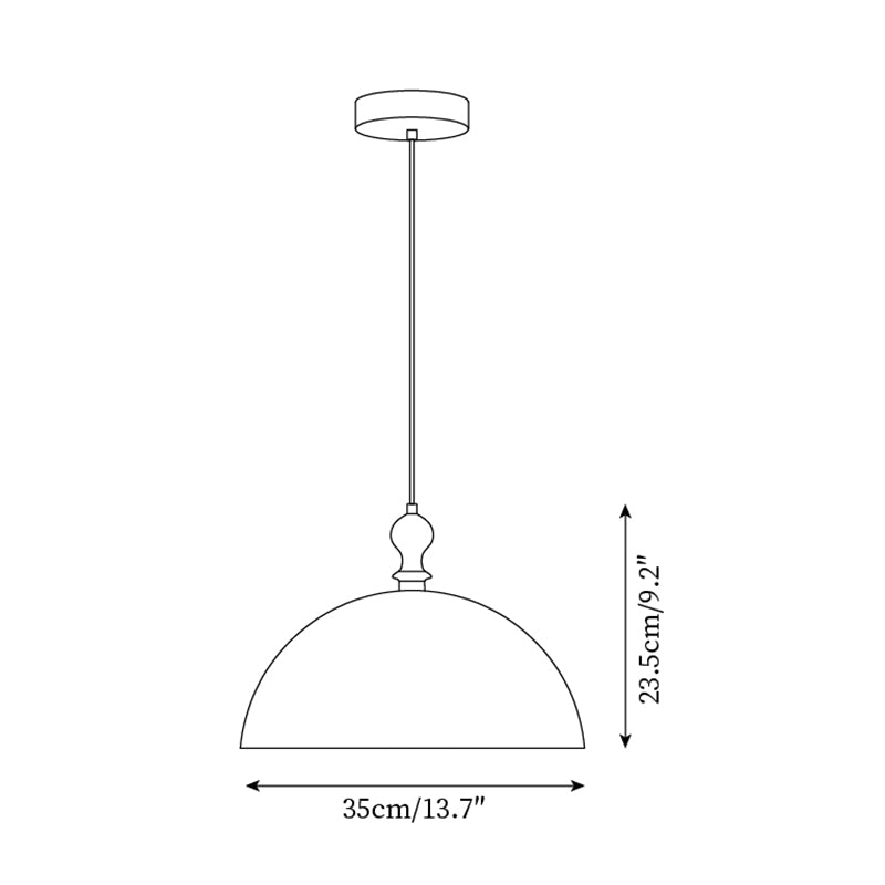 Daro Amber koepelvormige hanglamp
