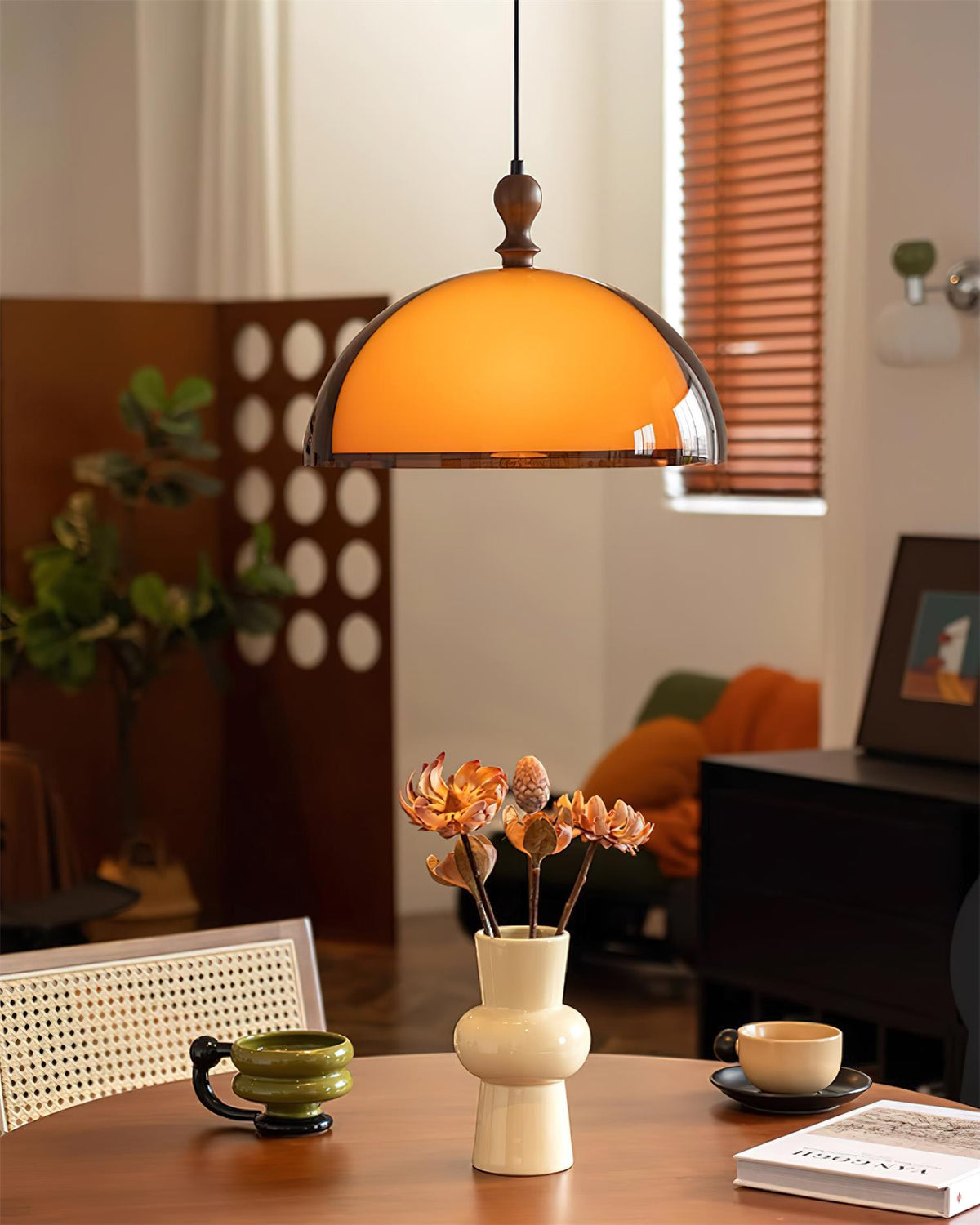 Daro Amber koepelvormige hanglamp