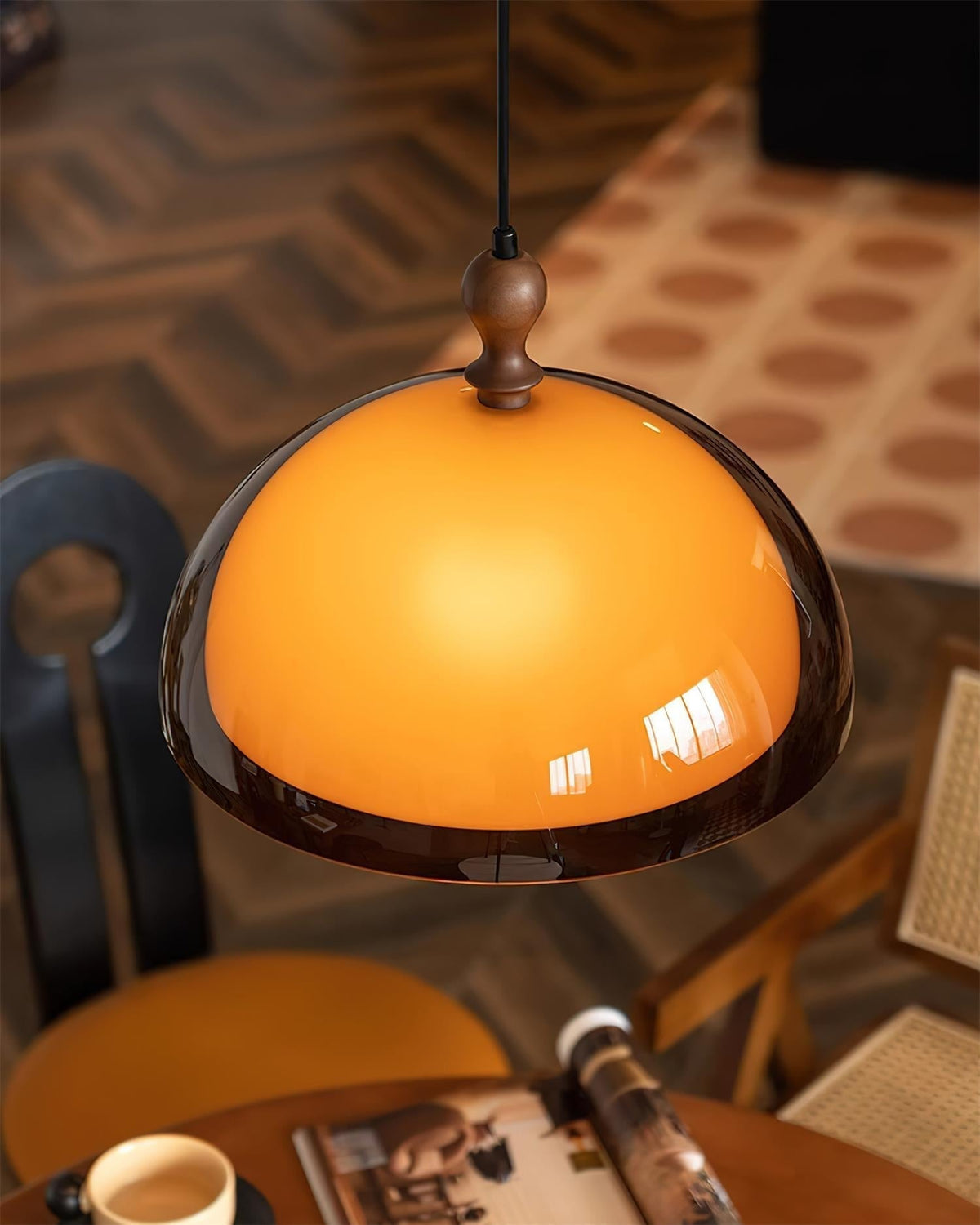 Daro Amber koepelvormige hanglamp