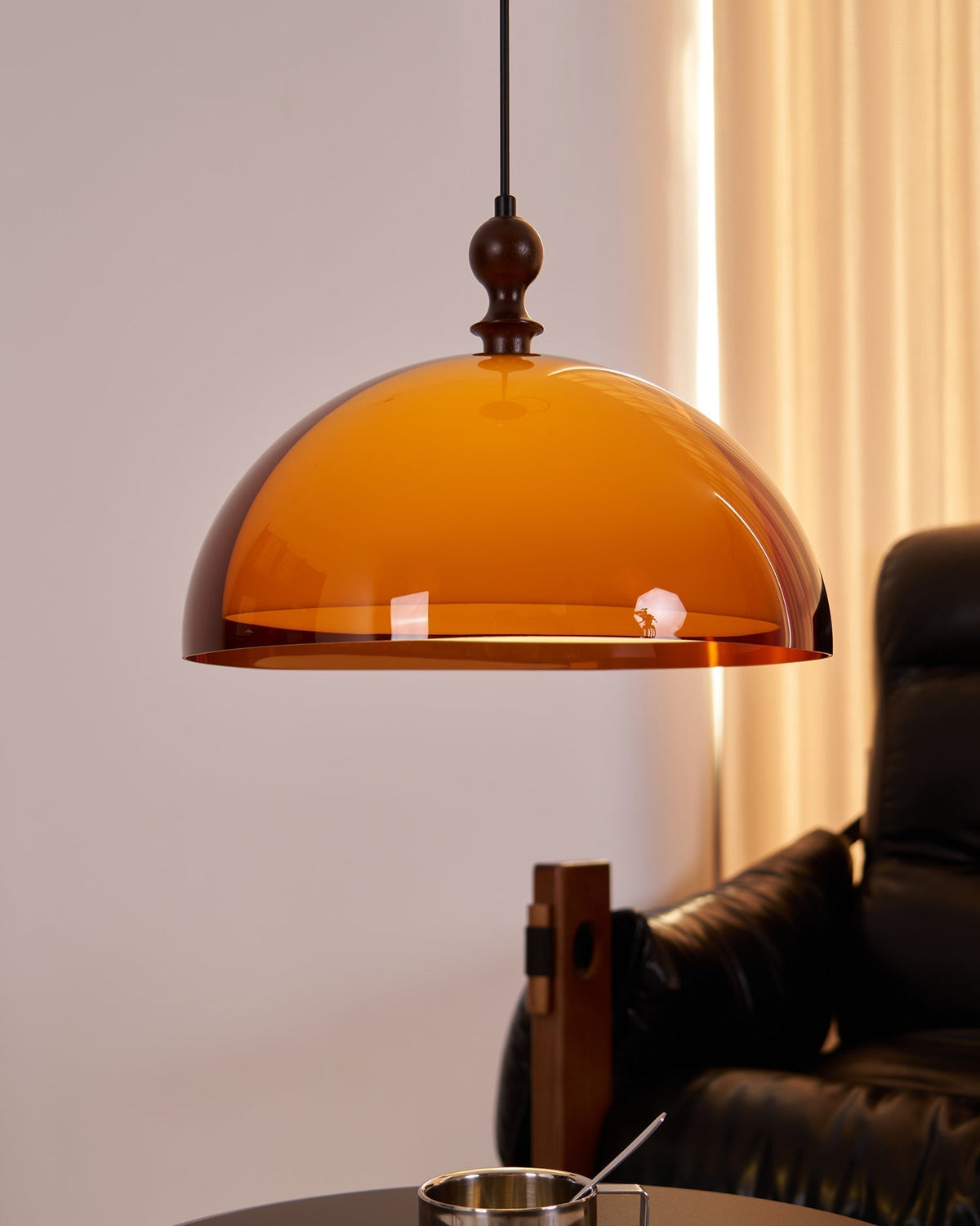 Daro Amber koepelvormige hanglamp
