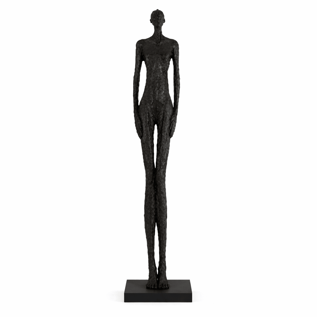 Eldrin vloerlamp met langwerpige sculptuur