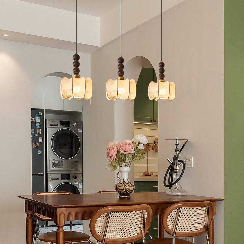 Avshaara Traditionele Elegantie Vintage Stoffen Hout hanglamp