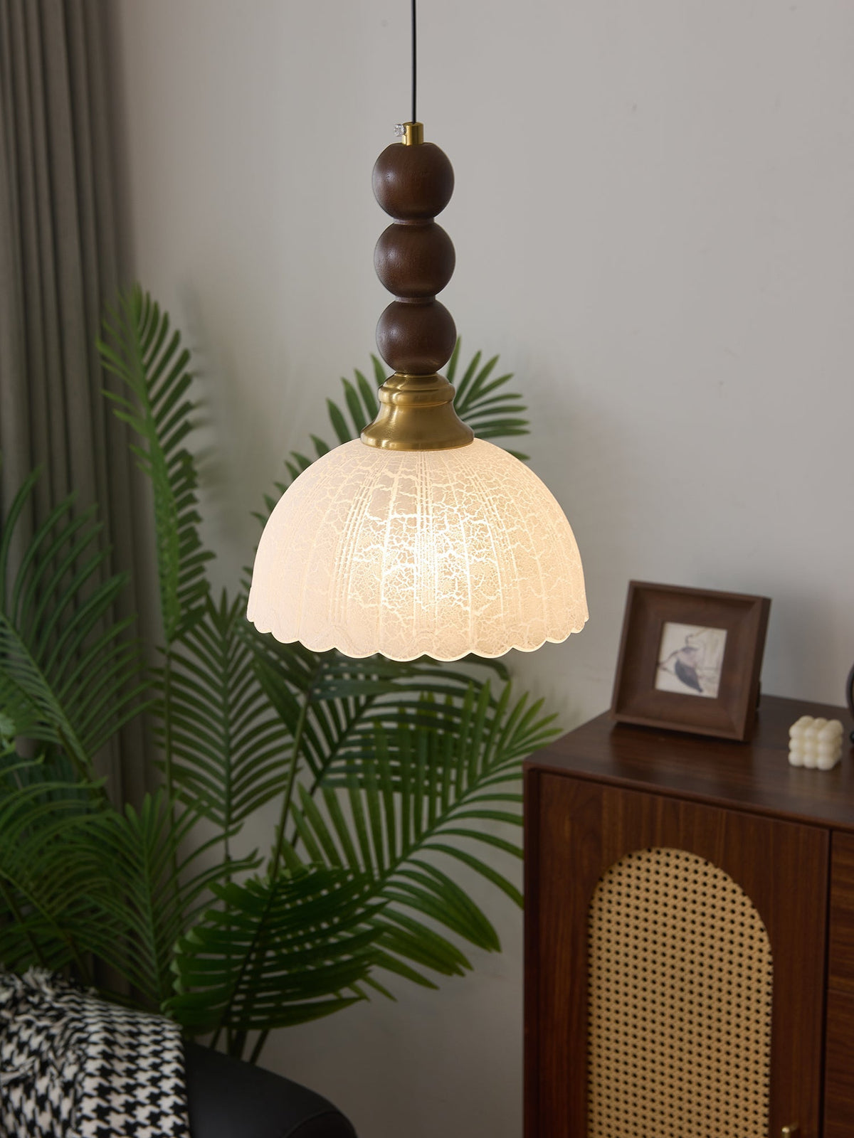 Avshaara Traditionele Elegantie Vintage Stoffen Hout hanglamp