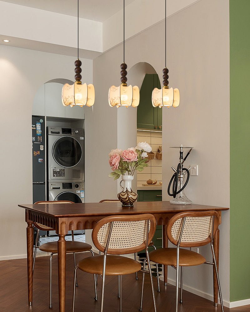 Avshaara Traditionele Elegantie Vintage Stoffen Hout hanglamp