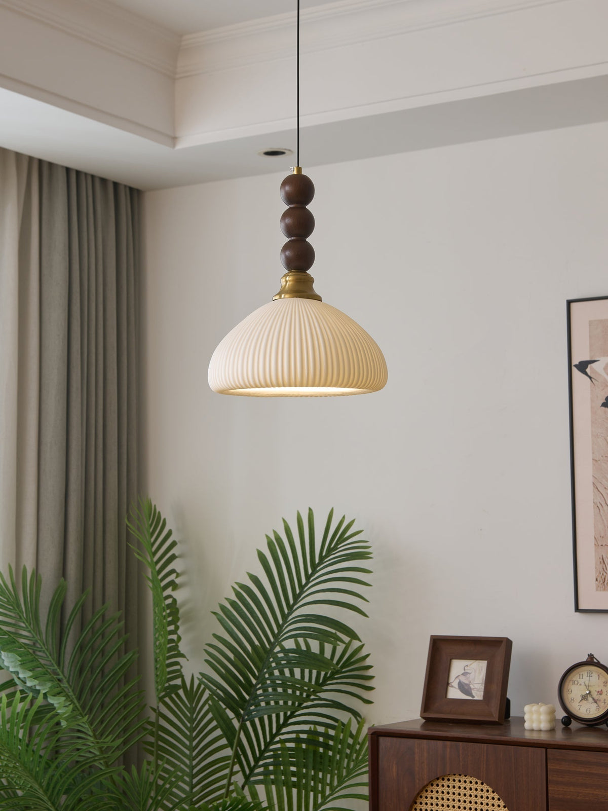 Avshaara Traditionele Elegantie Vintage Stoffen Hout hanglamp