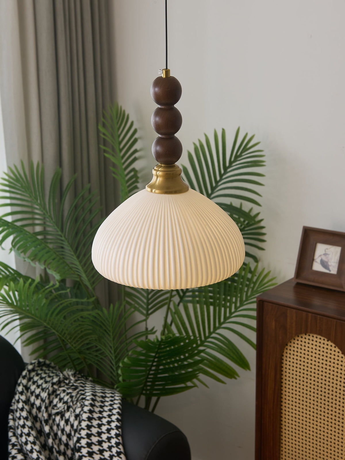 Avshaara Traditionele Elegantie Vintage Stoffen Hout hanglamp