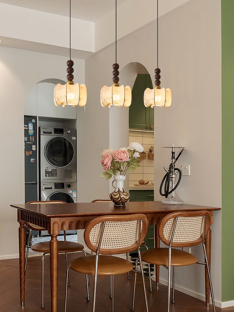 Avshaara Traditionele Elegantie Vintage Stoffen Hout hanglamp